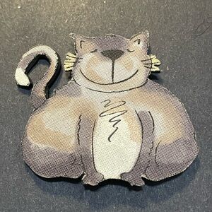 Fat Cat Foam Brooch-pin Novelty